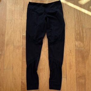 Black Mesh Panel Leggings